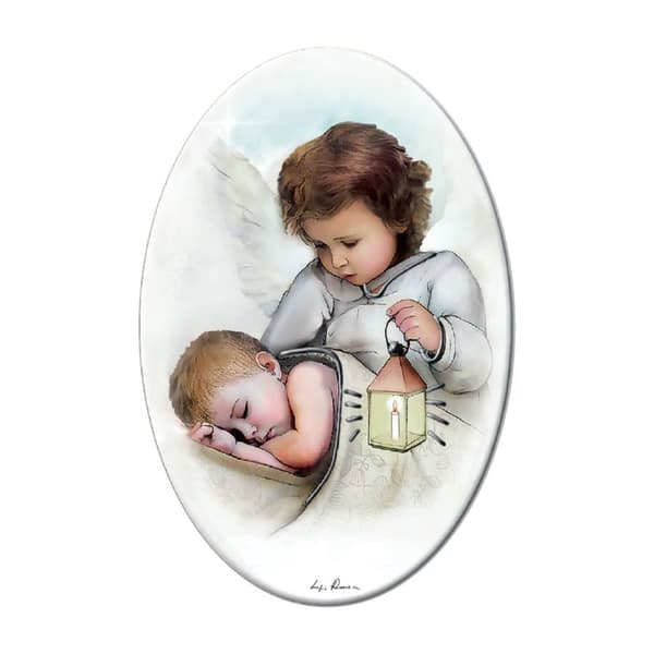 Englemaleri malet på træ | Størrelse: 10x15cm | SKU: ES05176114