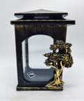 Miniatyrbild 5 av 11: LANTERN L3 / MIX / RESIN / slät / guldsmetad trädapplikation / 2 VAROR /bit