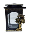Miniatyrbild 1 av 11: LANTERN L3 / MIX / RESIN / slät / guldsmetad trädapplikation / 2 VAROR /bit