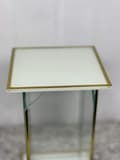 Miniatyrbild 4 av 11: HELT GLAS SLUTAT GLAS VIT-GULD STOR / 1 STK