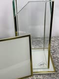 Miniatyrbild 6 av 11: HELT GLAS SLUTAT GLAS VIT-GULD STOR / 1 STK