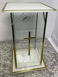 Miniatyrbild 11 av 11: HELT GLAS SLUTAT GLAS VIT-GULD STOR / 1 STK