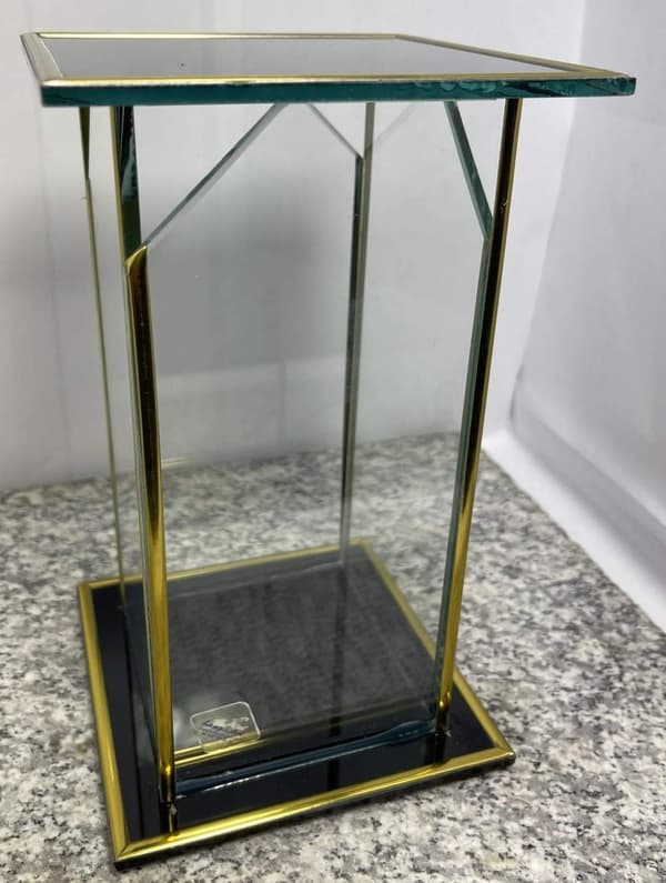 LITEN SVART OCH GULD SLUTGLAS / 1 STK
