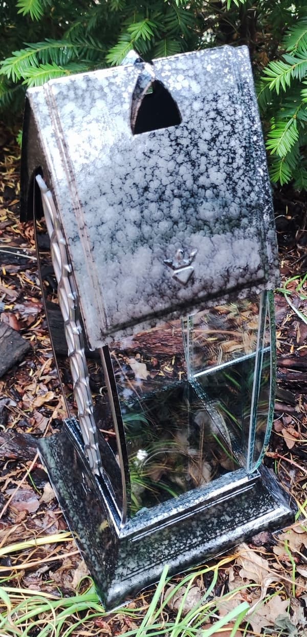 gotisk lykta - svart - MARMOR /bild/ 1 st