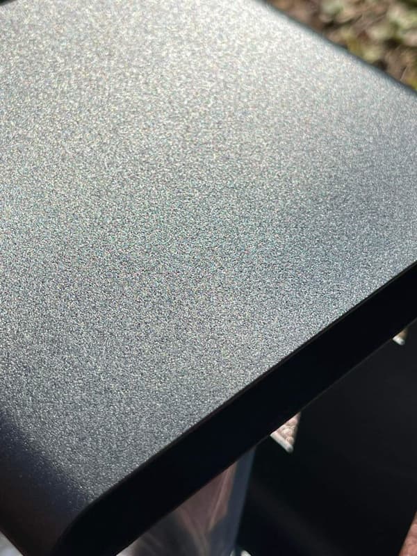 LYKTA METALL GLAS / LÅGA / 1 STK / SVART