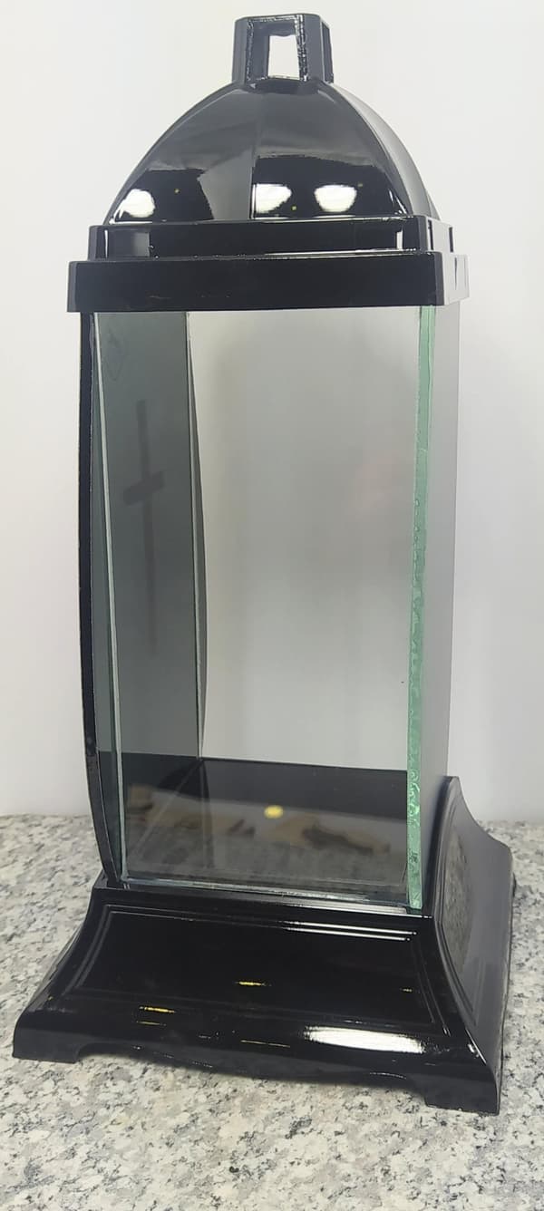 Black Pearl fat lykta / silver FINISH / 1 st