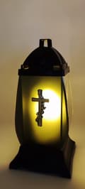 Miniatyrbild 7 av 8: Black Pearl fat lykta / silver FINISH / 1 st