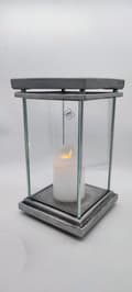 Miniatyrbild 5 av 11: SQUARE MAX RESIN - ANTIK / SYNTETISK STEN / SILVER / 1 STK