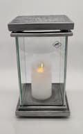 Miniatyrbild 9 av 11: SQUARE MAX RESIN - ANTIK / SYNTETISK STEN / SILVER / 1 STK