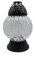 Miniatyrbild 3 av 9: GLAMOUR BALL LYKTA -STOR-KRISTALL/TRANSPARENT-SVART BAS/1 STK