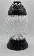 Miniatyrbild 5 av 9: GLAMOUR BALL LYKTA -STOR-KRISTALL/TRANSPARENT-SVART BAS/1 STK