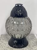 Miniatyrbild 6 av 9: GLAMOUR BALL LYKTA -STOR-KRISTALL/TRANSPARENT-SVART BAS/1 STK