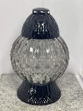 Miniatyrbild 7 av 9: GLAMOUR BALL LYKTA -STOR-KRISTALL/TRANSPARENT-SVART BAS/1 STK