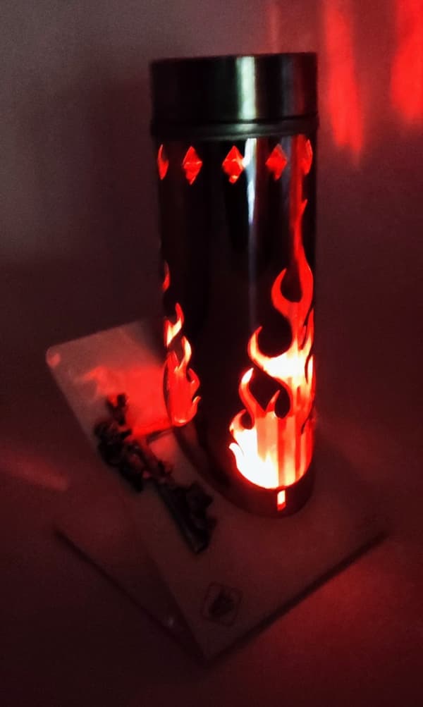 LANTERNE PARIS BRED V-2 FOTOVOLTAISK SØLV C FLAMME / 1 STK