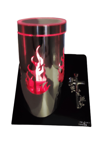 LANTERNE PARIS BRED V-2 FOTOVOLTAISK SØLV C FLAMME / 1 STK