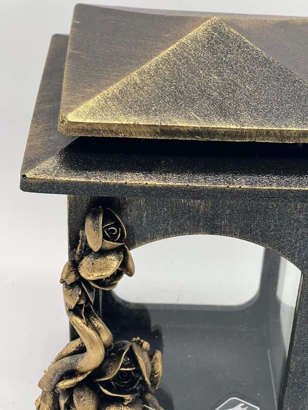 LANTERNE L4 / MIX / RESIN / SLØRET GULD ROSE BUND / STK