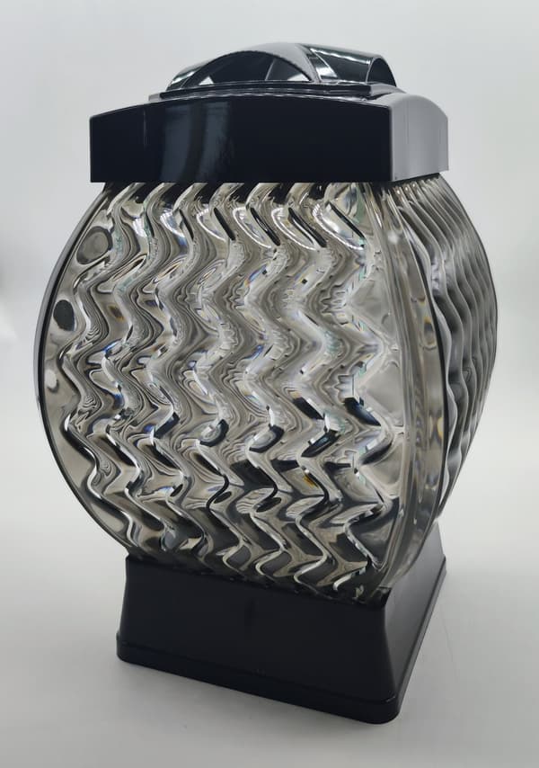 GLAMOUR LYKTA KVADRAT STOR VÅG / SVART / 1 STK