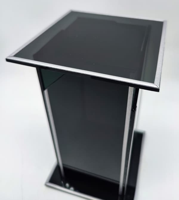 HELT GLAS SKRÅET GLAS MØRK / SR / STOR / 1 STK