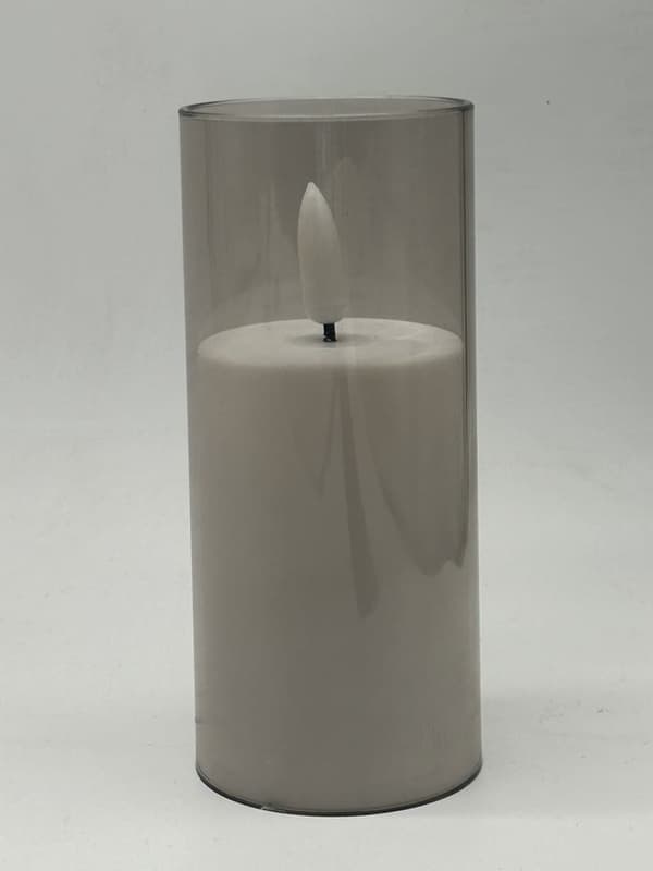 LED LYS I RØR TRANSPARENT 10CM-5CM/17-23/ MED BATTERIER