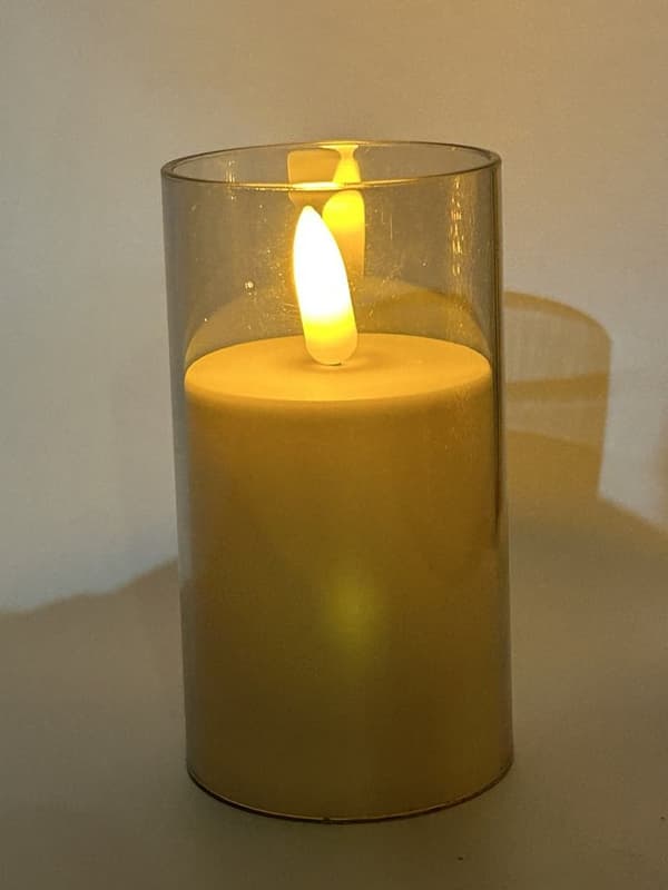 LED LYS I RØR TRANSPARENT 10CM-5CM/17-23/ MED BATTERIER