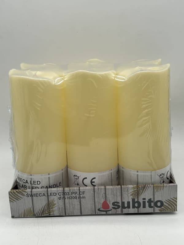 LYS UDEN BEVÆGENDE FLAMME SUBITO STOR 75X200 UDEN BATTERI / PILAR / C703 PP D75XH200