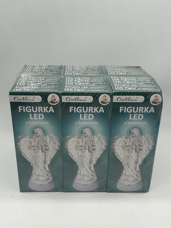 LED FIGUR ANGEL -2 BIG / 3-19 ANG CORTINA / VIT / MED BATTERIER / 1 STK