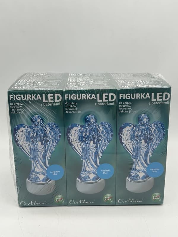 LED FIGUR ANGEL -2 BIG / 3-19 ANG CORTINA / VIT / MED BATTERIER / 1 STK
