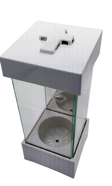 LYHTY L-25-1 / LED / HOPEAN TAKA + LED / VALKOINEN - KIRKAS / 1 KAPPALE