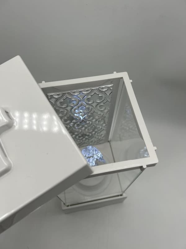 LYHTY L-25-1 / LED / HOPEAN TAKA + LED / VALKOINEN - KIRKAS / 1 KAPPALE