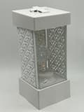 Miniatyrbild 3 av 11: LANTERN L-25-2 /LED / LUSYRO BAKSIDA SILVER SIDOR +LED / VIT - KLART / 1 STK