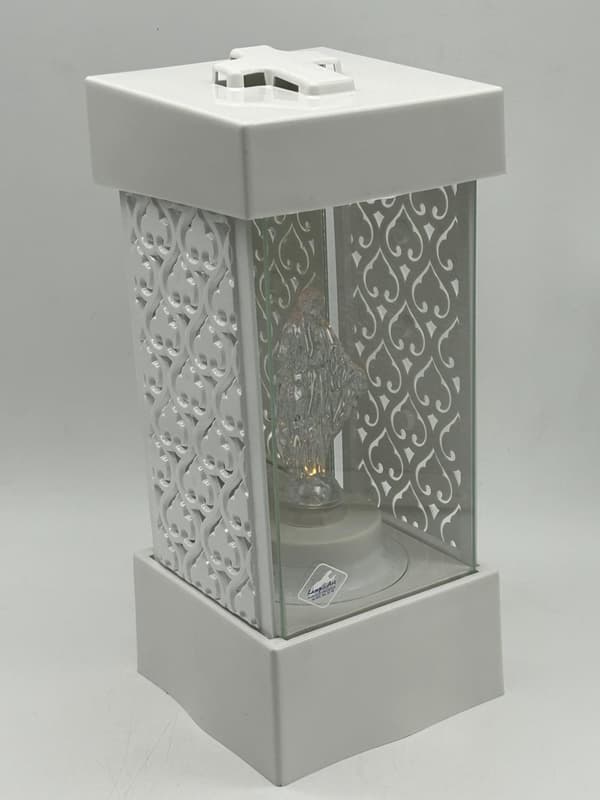 LANTERN L-25-2 /LED / LUSYRO BAKSIDA SILVER SIDOR +LED / VIT - KLART / 1 STK