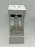 Miniatyrbild 4 av 11: LANTERN L-25-2 /LED / LUSYRO BAKSIDA SILVER SIDOR +LED / VIT - KLART / 1 STK