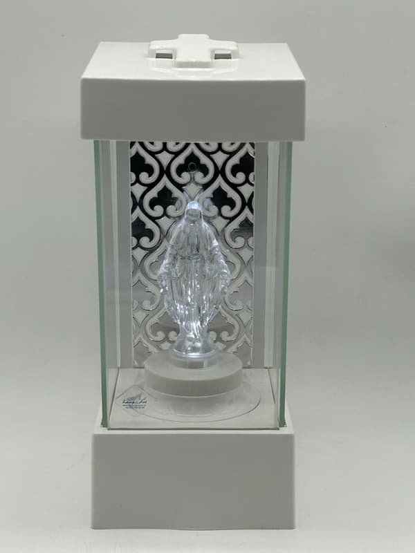 LANTERN L-25-2 /LED / LUSYRO BAKSIDA SILVER SIDOR +LED / VIT - KLART / 1 STK