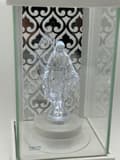 Miniatyrbild 8 av 11: LANTERN L-25-2 /LED / LUSYRO BAKSIDA SILVER SIDOR +LED / VIT - KLART / 1 STK