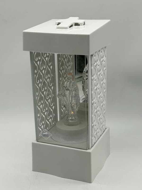 LANTERN L-25-2 /LED / LUSYRO BAKSIDA SILVER SIDOR +LED / VIT - KLART / 1 STK