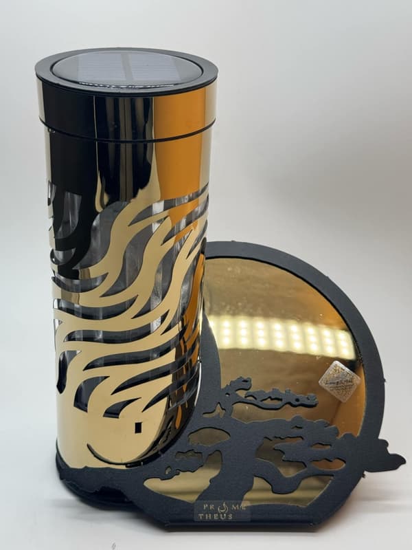 LANTERNE PARIS SMAL V-5.2 FOTOVOLTAISK BONSAI B / GULD 1 STK