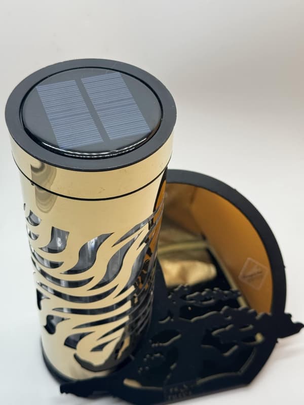 LANTERNE PARIS SMAL V-5.2 FOTOVOLTAISK BONSAI B / GULD 1 STK
