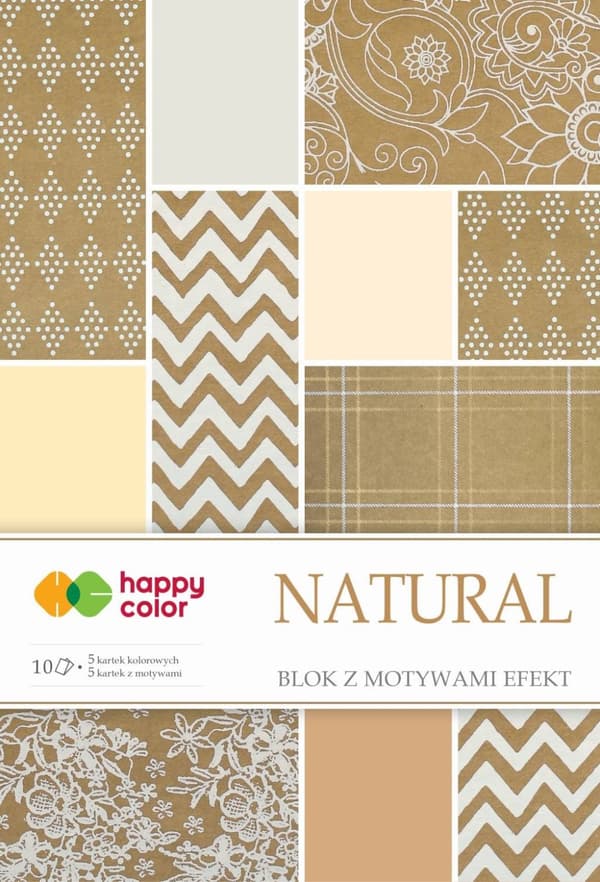 Blockeffekt Glad färg 20x29 Natur