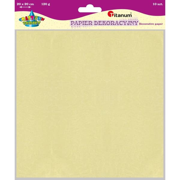 Satajalkainen koristepaperi 10 arkkia 20x20 cm Titaani