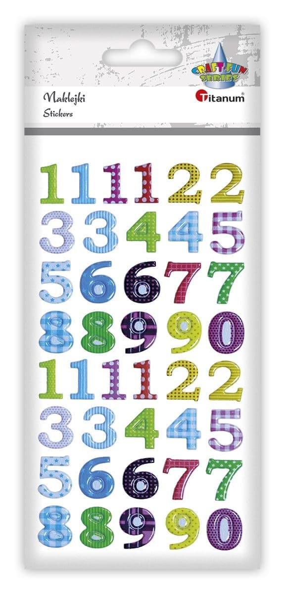 Kupera tarra Numero 42 kpl Titaania