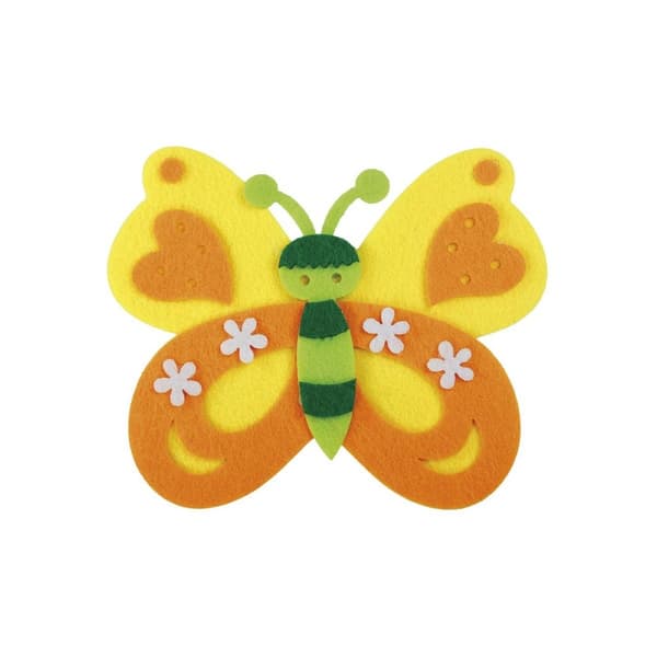Filtdekorationer Butterfly 3D Titanum