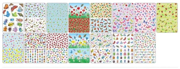 Block kuviollinen A4 80g 15 arkkia Happy Color GARDEN