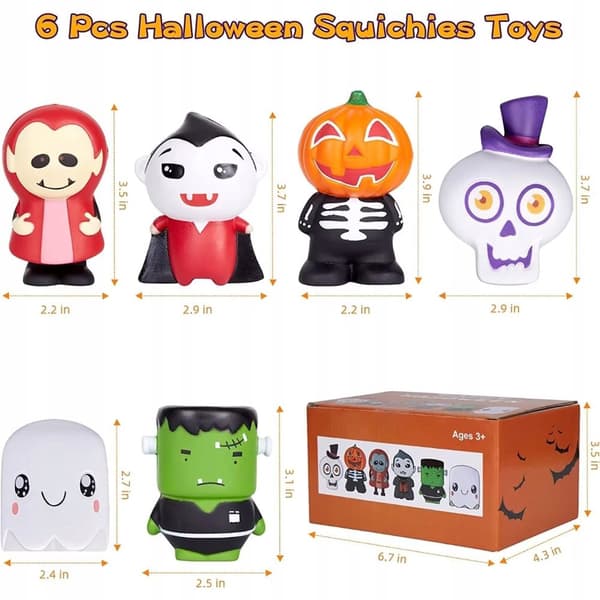 Halloween långsamt växande skumfigurer