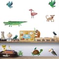 Miniatyrbillede 3 af 3: Kunst til hjemmet - Wallstickers Jungledyr 70x25cm
