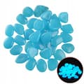 Pikkukuva 1 / 8: GLORIOUS STONES Fluoresoivat kivet SININEN GLOW IN THE DARK 50 kpl