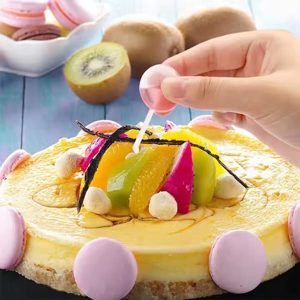 Konfektpipetter för såser 50 st/4 ml för cupcakes och desserter runda