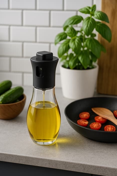 Glasflaske oliesprøjte dispenser spray 200ml