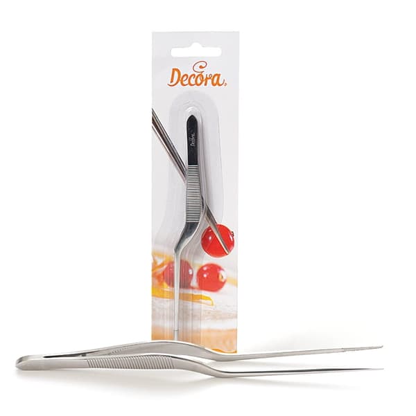 Böjd konfektyrpincetter 14 cm Decora
