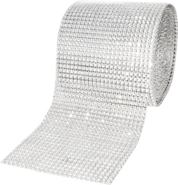 Band med zirkoner Silver 12cm/9m