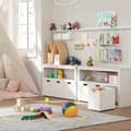 Miniatyrbild 3 av 6: Förvaringsskåp med 3 lådor och öppen hylla - Vit